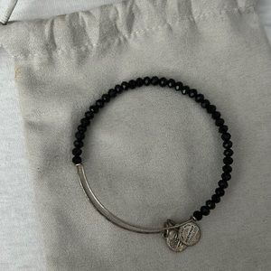 Black beaded bangle